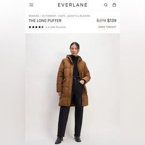 Everlane Women's Puffer Jacket - Tan